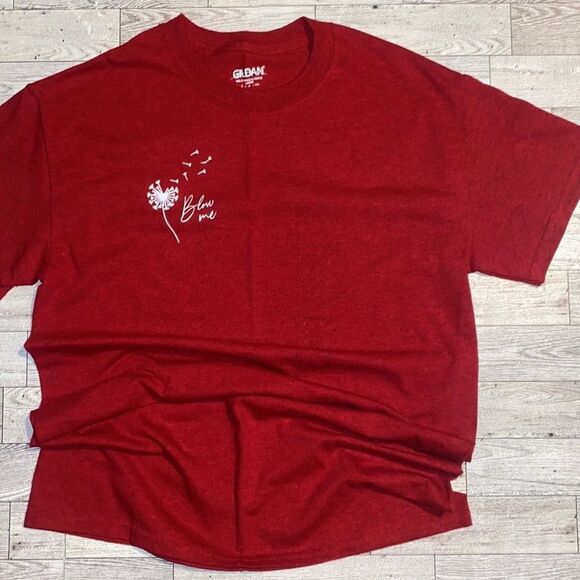 “Blow Me”, Custom Dandelion Graphic, Unisex Tee - Picture 7 of 15